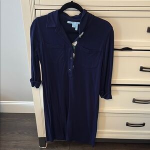 Draper James Navy Midi Dress